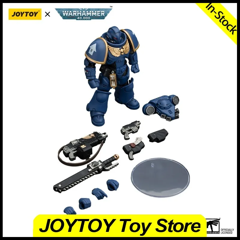 

In Stock JOYTOY Action Figures 1/18 Warhammer 40K Ultramarines Intercessors V5 Anime Model Toys Gifts Collection