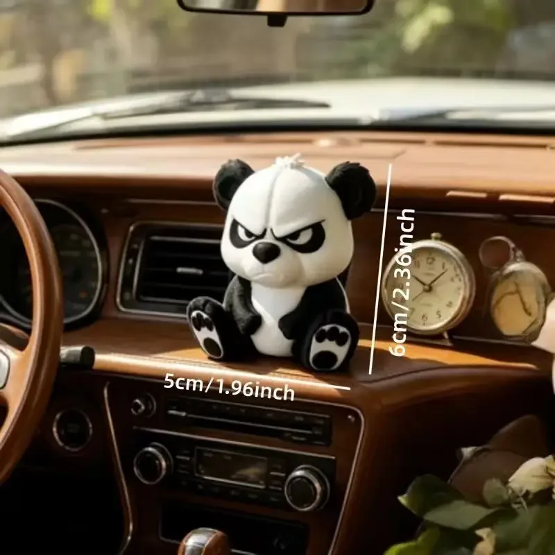 Angry Panda Statue, Interesting 3D Printed Ornament, Car Interior Decoration, Halloween Toy