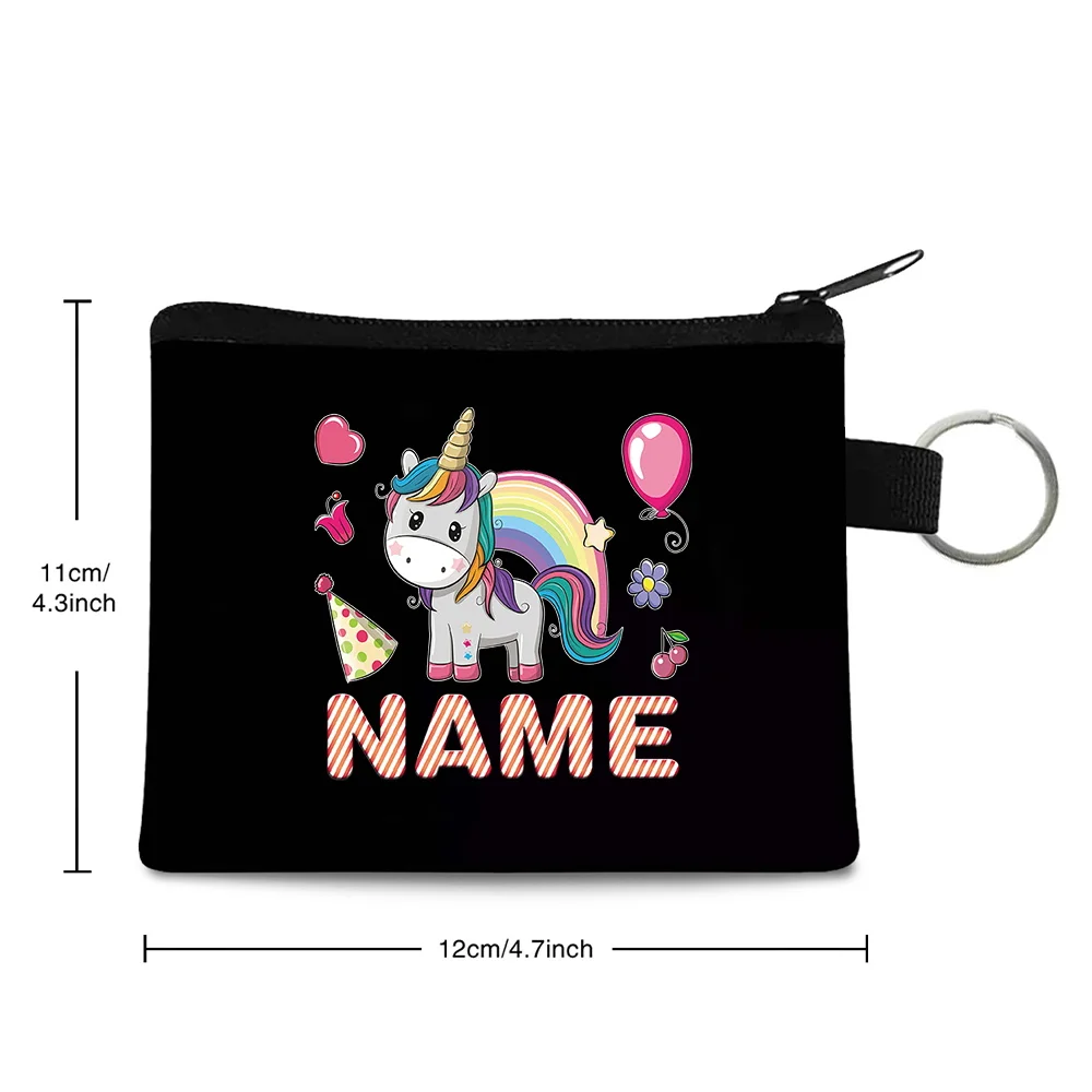 Personalized Customized Name Coin Purse Durable Cosmetics Storage Bag High-quality Clutch Bags Portable Id Card Holder Pouch