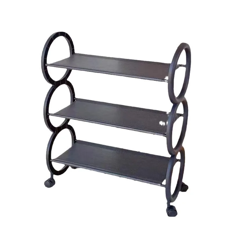 Desktop Iron Storage Rack 3-Tier Large Capacity Organizer for Stationery Books Toiletries Shelf Home
