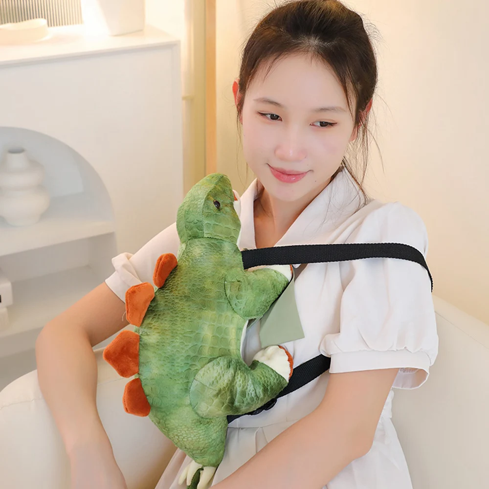 New Arrival Dinosaur Sword Dragon Plush Toys Backpack Funny Stuffed Stegosaur Dolls Kid's Fashion Backpack Kids Gifts Decor