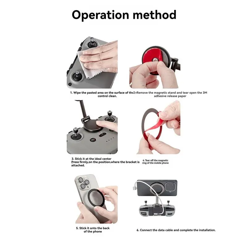 [NEW A09R!】 Magnetic Mount Holder For DJI MINI5 PRO Series RC-N3/2/1 Remote Control& For NEO 2 Mobile Phones