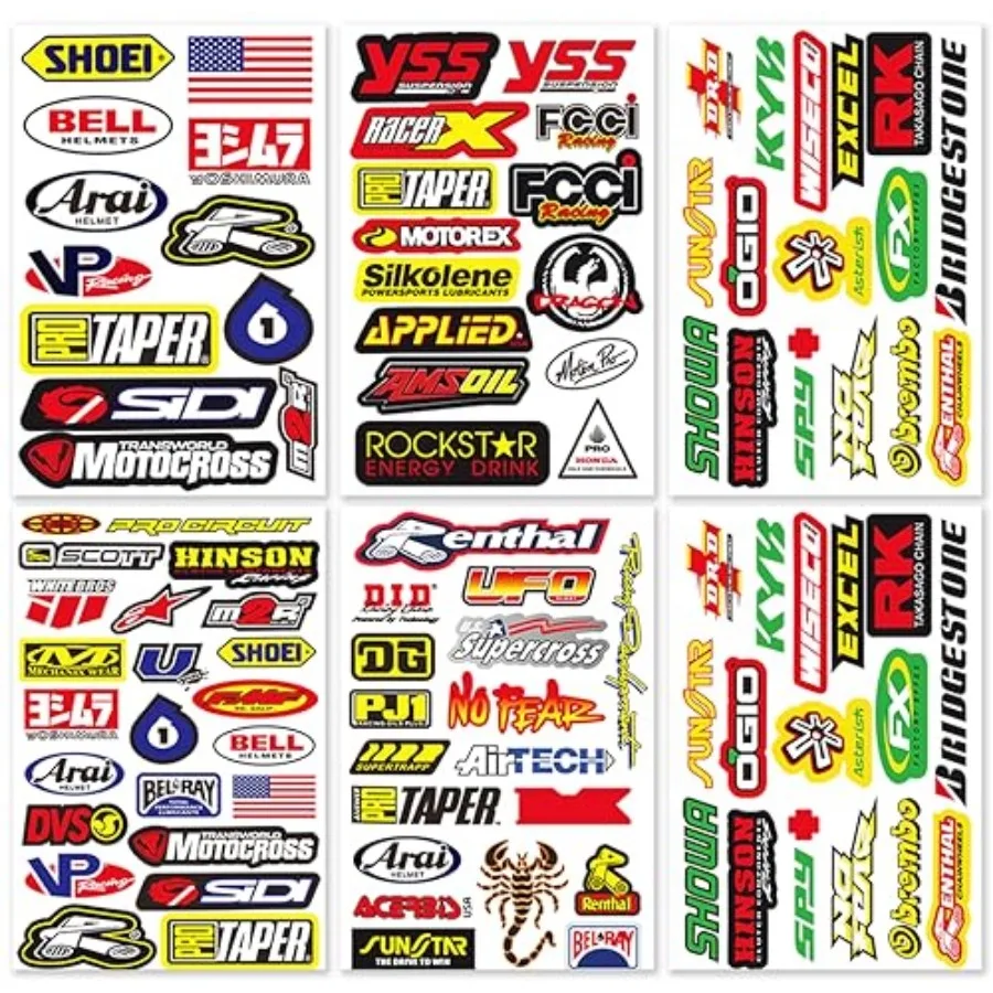 

Motocross Dirt Bike Bikes Race Motorcycle motos rc Bicycle Trucks Parts Accessories Sponsor Logo ATV Skateboard Helmet Tool Box