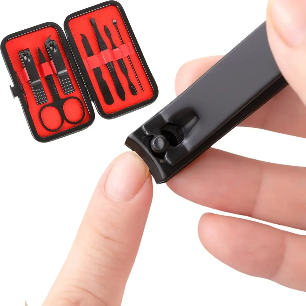 Conjuntos de cortadores de unhas doméstico high end alta precisão aço inoxidável cortador de unhas kit pedicure portátil viagem ferramentas manicure