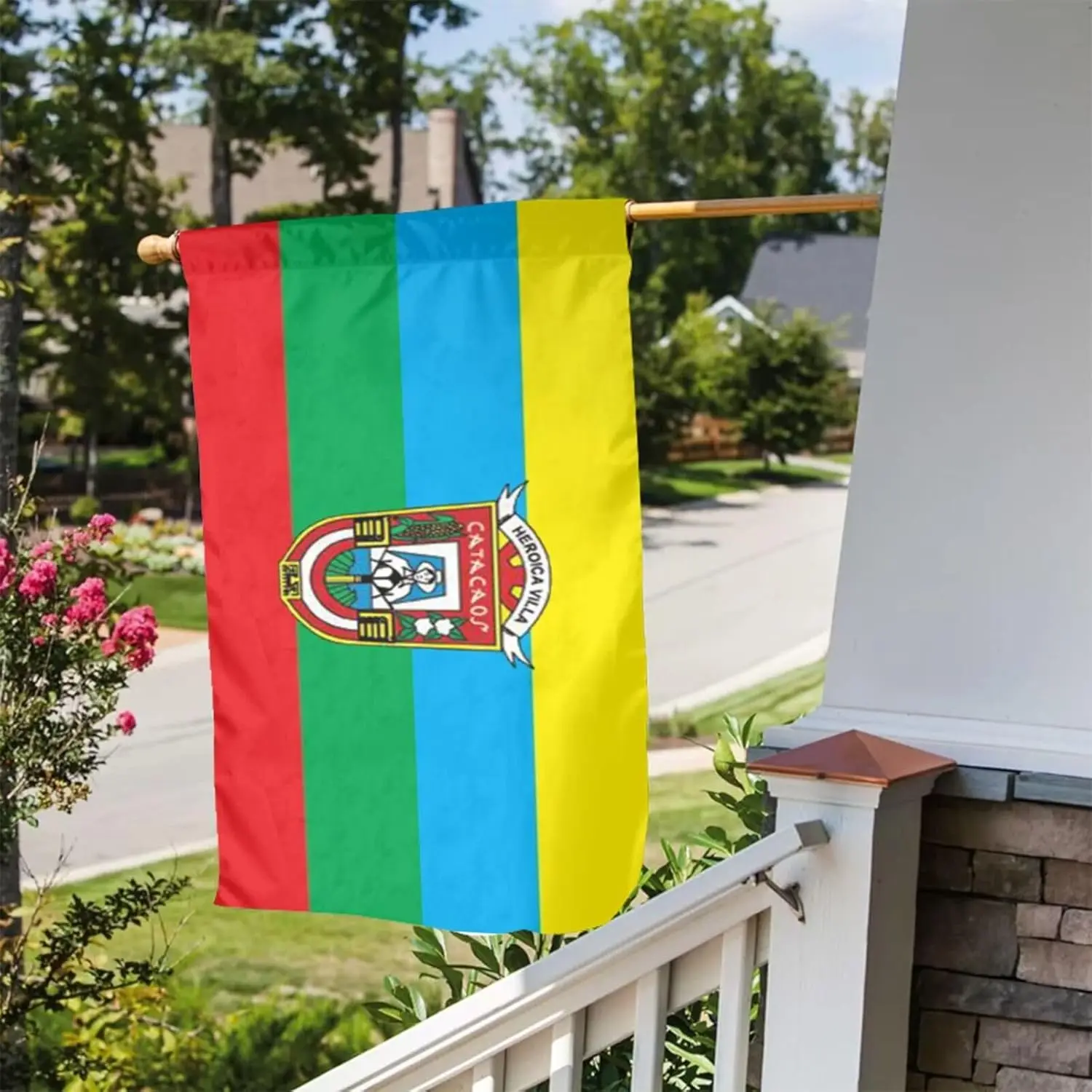Bandera Catacaos Double Sided Garden Flag 12x18 Inch Weatherproof Outdoor Yard Decor, Quick-Dry Polyester, Fade Resistant &a EEZ