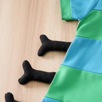 Newborn Baby Clothes Animal green caterpillar Three-Dimensional cosplay costume splicing summer short sleeve baby jumpsuit 4