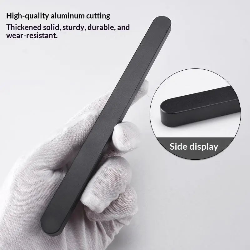 Self-adhesive Stick On Sliding Door Handles Aluminium Alloy Punch-free Cabinet Handles Multifunctional Drawer Pulls