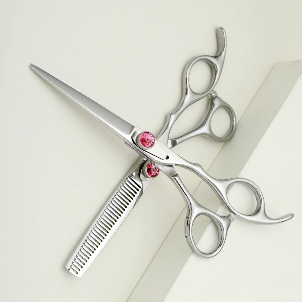 

MSHUIGU Professional Hairdressing Scissor Set 5.5-6 Inches Multi-Purpose Thinning Haircut Scissors 10-25% for Home And Salon Use