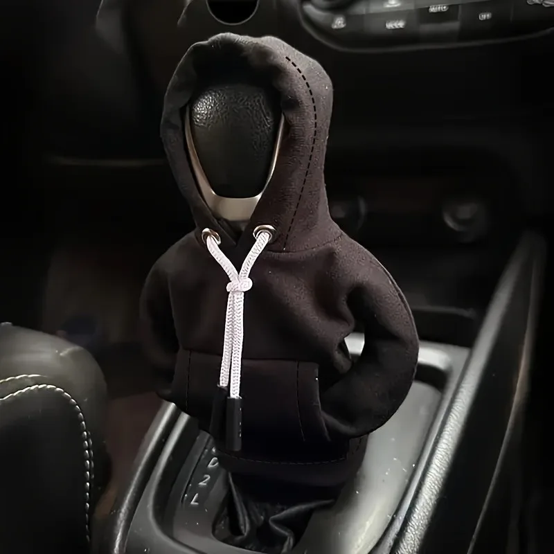 Shift Knob Hoodie, Car Gear Shift Cover Hoodie Car Gear Shift Knob Cover Set Shifter Knob Hoodies Covers for Automatic Car Shift