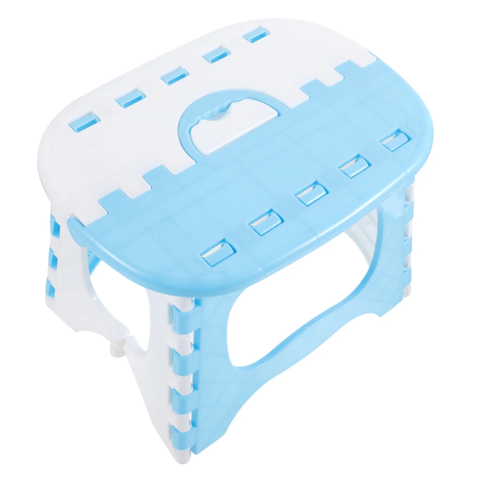 

Portable Folding Stool Large Size Step Stool for Kids Toddlers Random Color Non Slip Traction Design Easy Carry Handle Multi