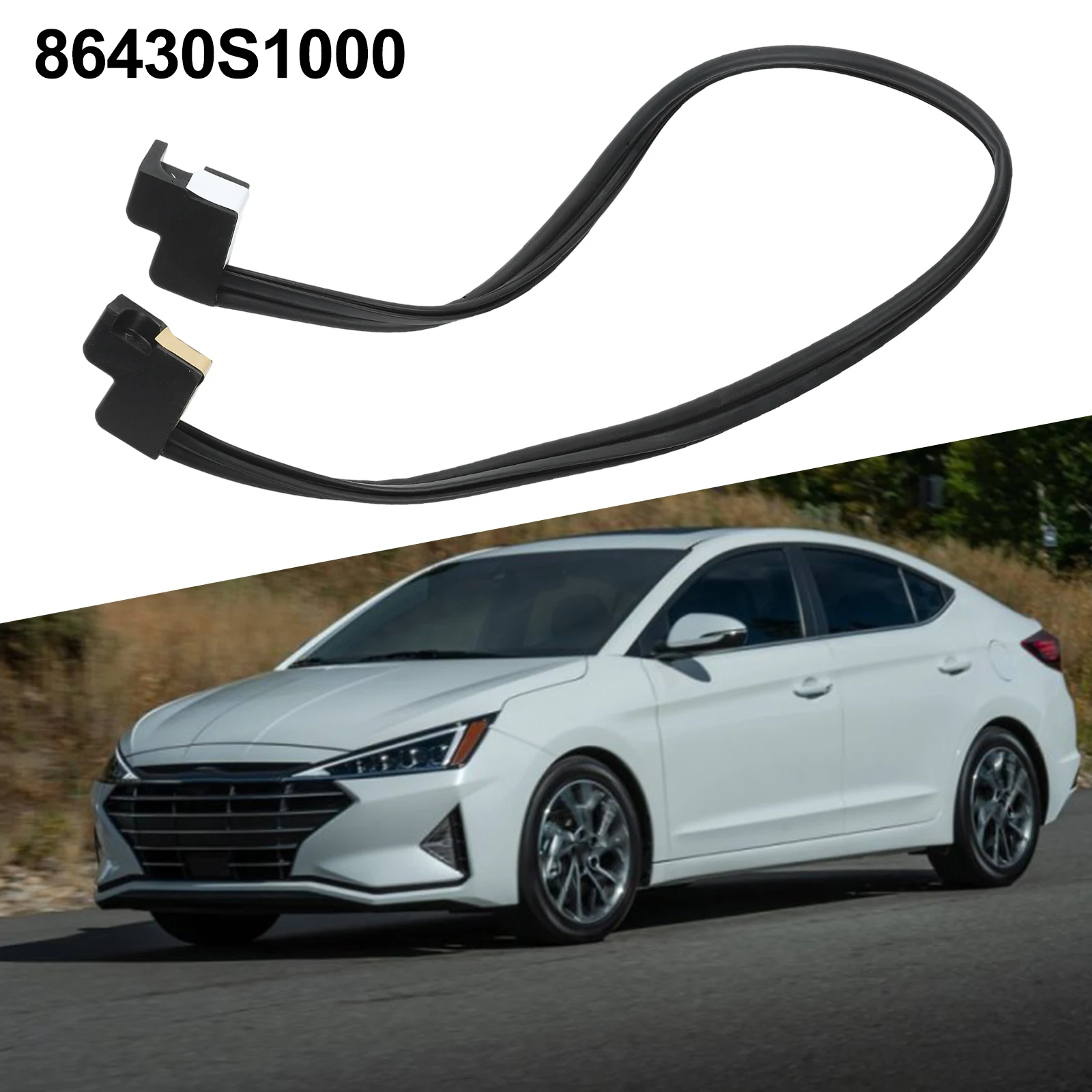 

Wiper Protector Windshield Deflector Easy Snap-in Installation Tool-free Installation Reduces Turbulence Noise