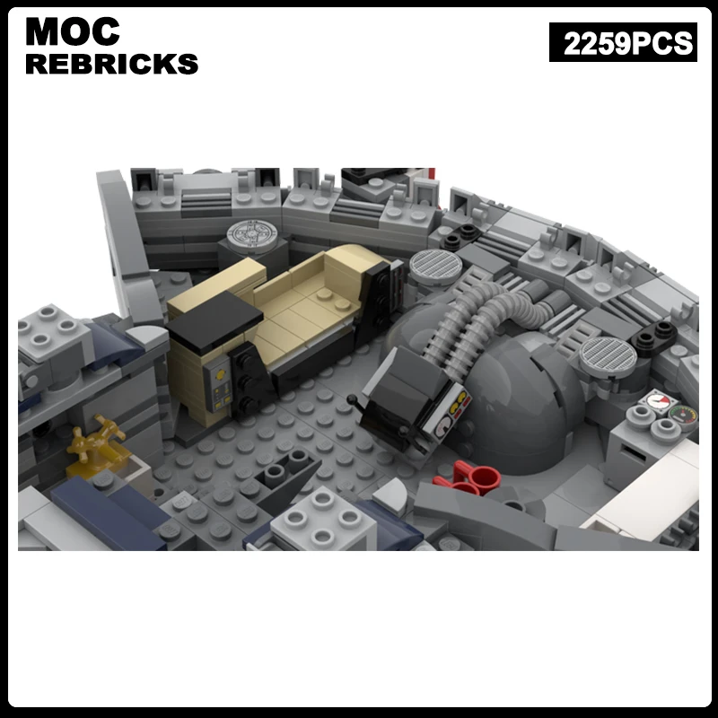 Star Movie Series Raumschiff YT-985 MOC Baustein Großes Cruiser-Montagemodell Senior Brick Toys Weihnachtsgeschenke für Kinder