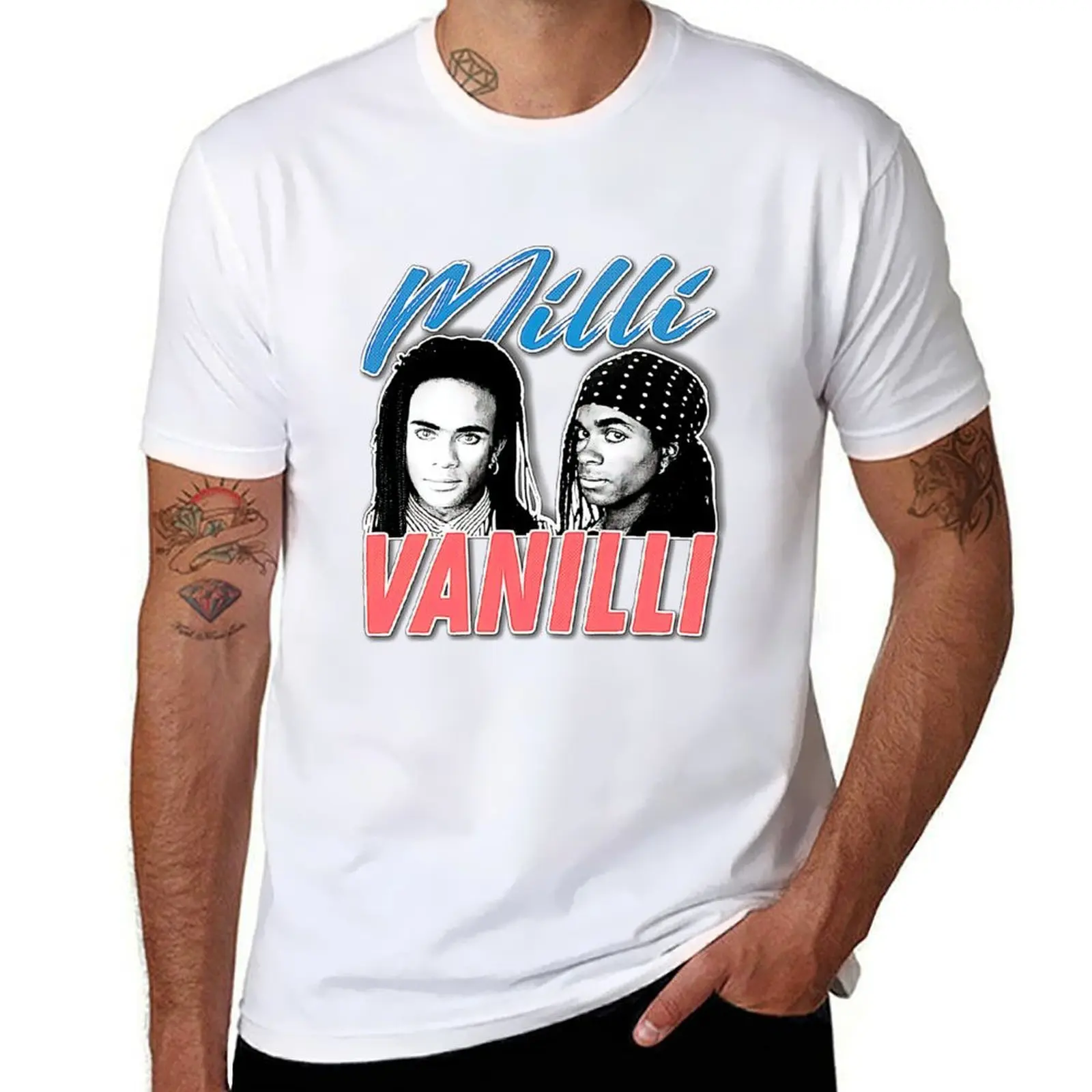 

Milli Vanilli iiMilli Vanilli Milli Vanilli T-Shirt t shirts for man slim fit t shirts for man graphic vintage T-Shirt