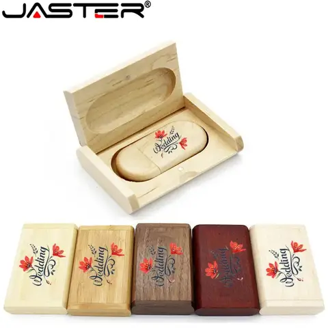 Wooden Logo Engraved USB Flash Drive 4GB-64GB JASTER