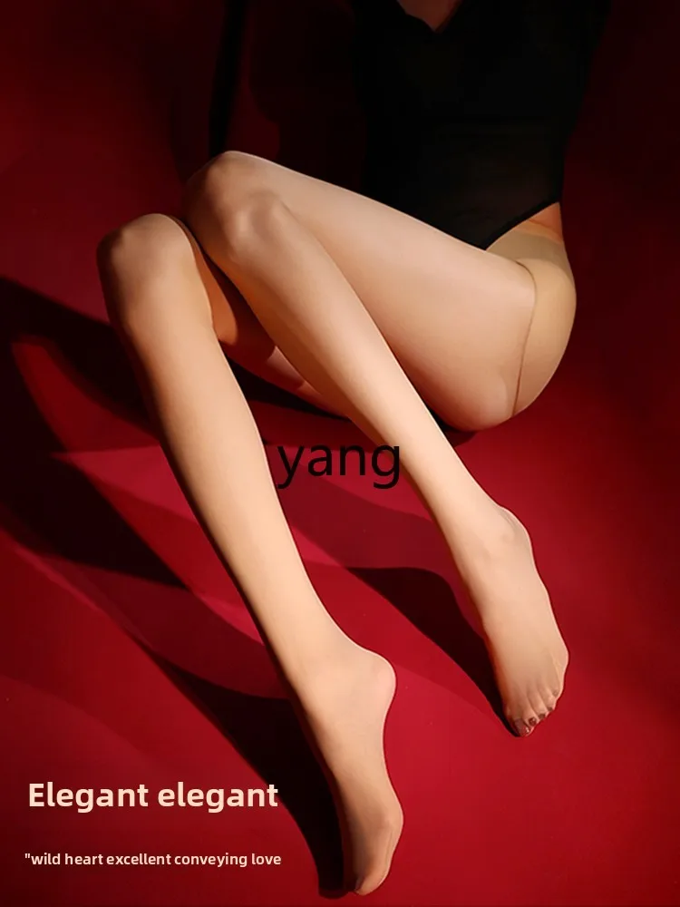 LMM women's anti-hook pantyhose slightly transparent bare leg artifact spring and autumn 20D thick black stockings