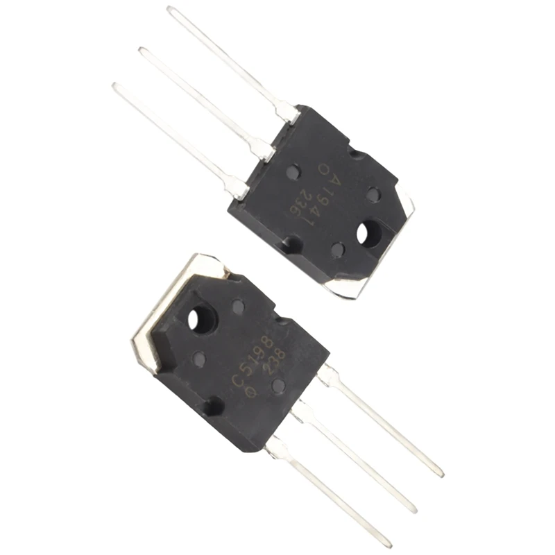 Transistor au silicium amplificateur de puissance, paire A1941 + C5contem10A 200V