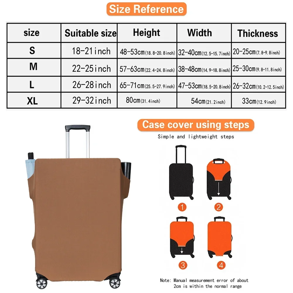 Luggage Covers Trunk Dust Covers Protector Scratch-Resistant Washable Travel Accessories Supplies Garland letter 18-32 inches