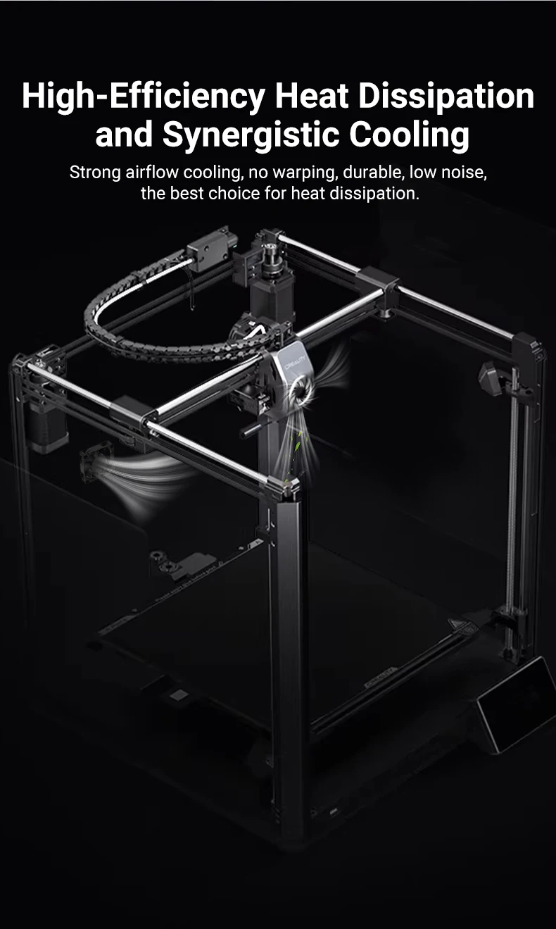 K1-Serie Lüfter 3010 4020 6015 Kühlgebläse Lüfter 3D-Drucker Teil K1C K1 Max 3D-Drucker Zubehör – Detail 2