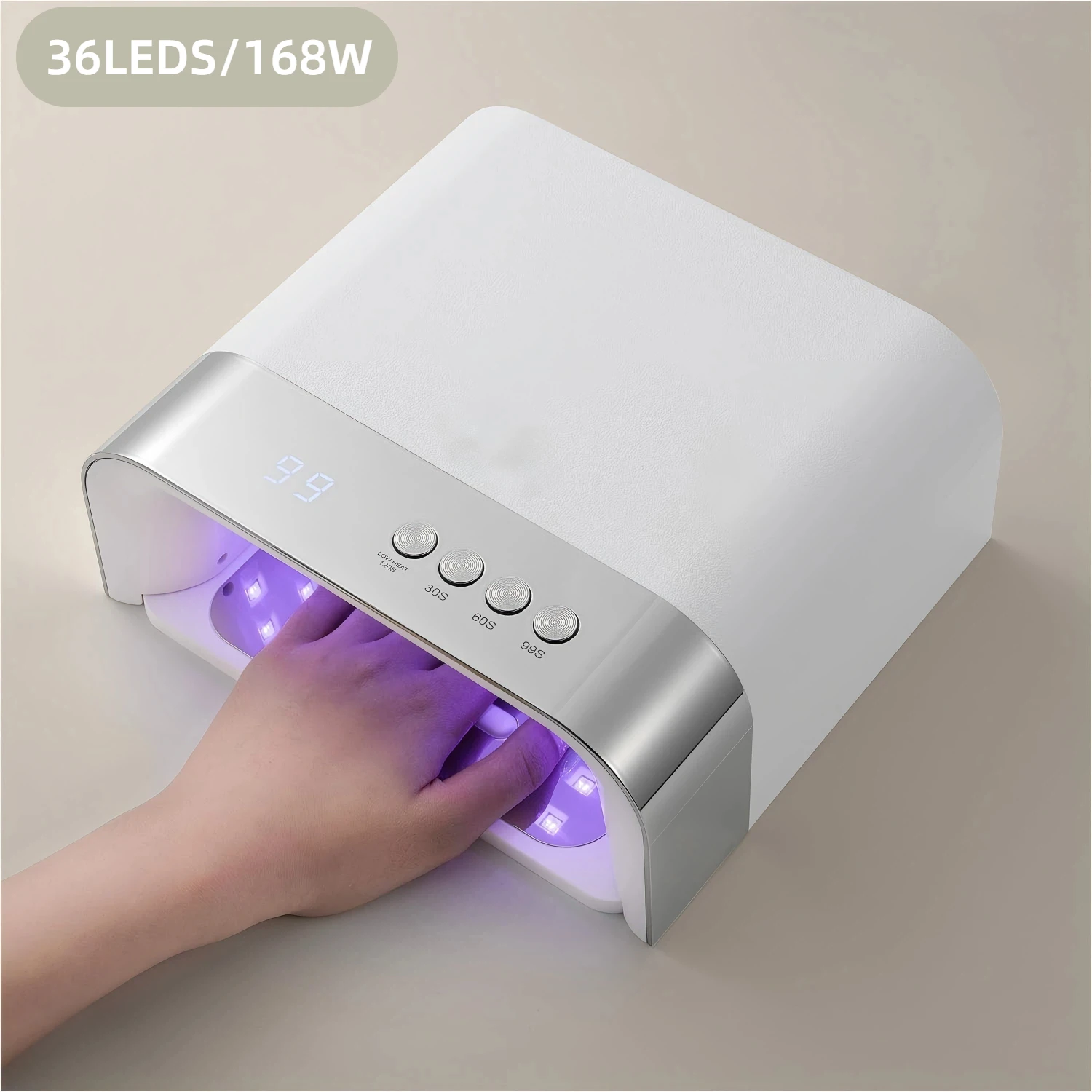 

Professional UV Nail Lamp 36 LED Fast Curing Smart Auto Sensor Rechargeable Gel Drying Light for Manicure And Pedicure