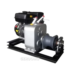 Power Motorized Winch Mill 3 Tons Diesel Electric Winch Cable Traction 5 Tons Conveyor Winch Motor Mill