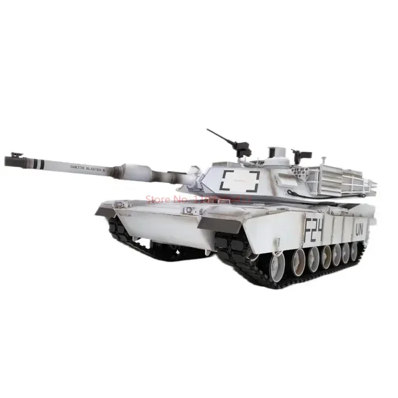 Henglong-Controle Remoto Infravermelho Battle Tank para Crianças, Upgrade Strip, Wave Box, Modelo RC, Brinquedo Ao Ar Livre, Presente de Natal, M1a2, EUA