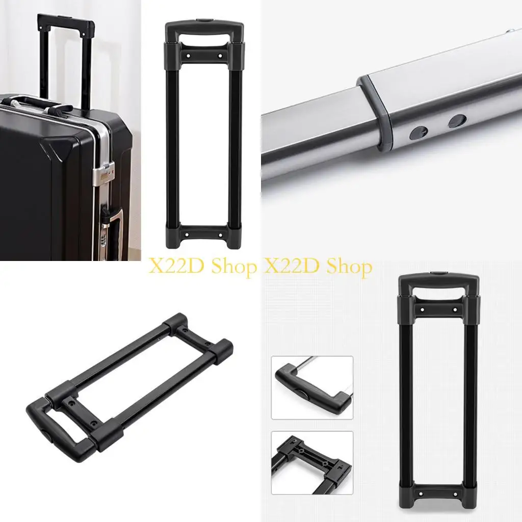 X22D Compact DIY Suitcase Telescopic Handle Spare Part Quality Stretchable Metal Pull Rod Replacement Easy to Install