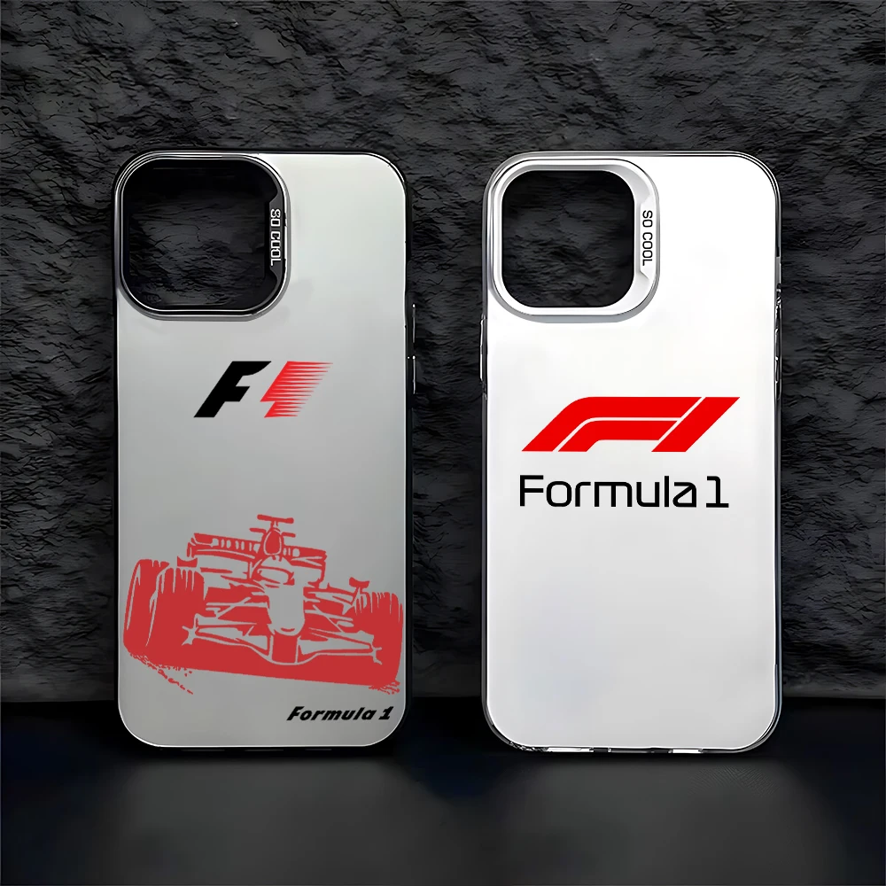 Fashion Phone Case for IPhone 16 15 14 13 12 11 Pro Max X XR XSMAX 7 8 Plus Candy Matte Shockproof Formula 1-F1 Racing Cover