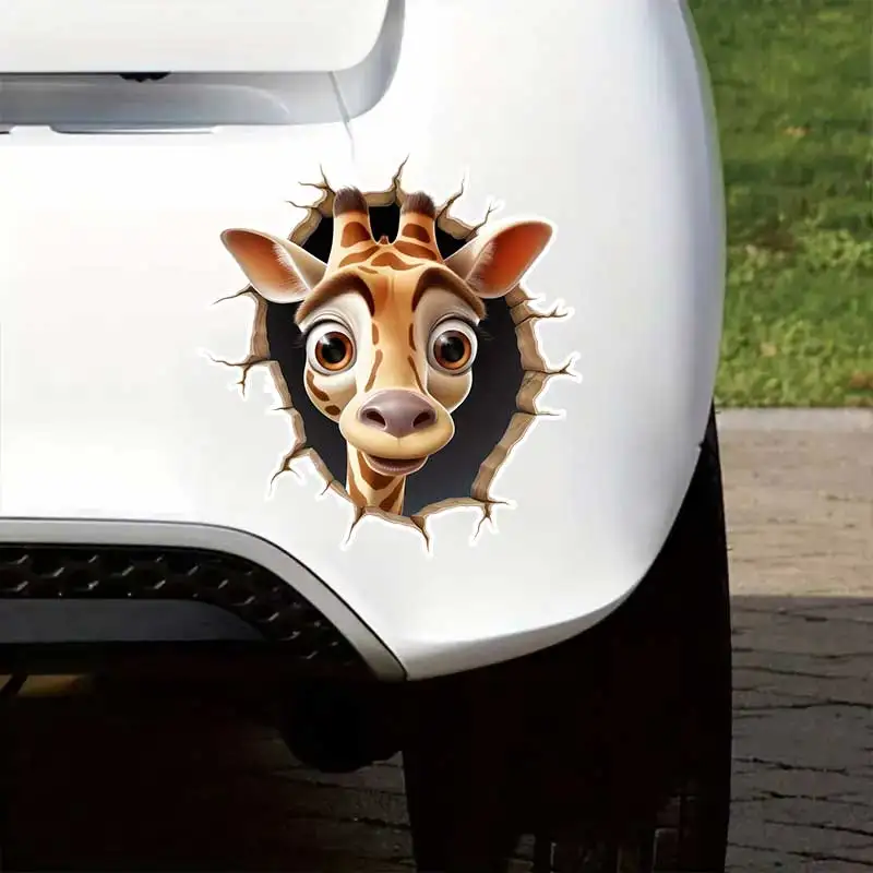 

Cute Giraffe Car Sticker Vinyl Decal Waterproof Rear Window Motorcycle Camper Bumper Truck Laptop Decoration SH1054