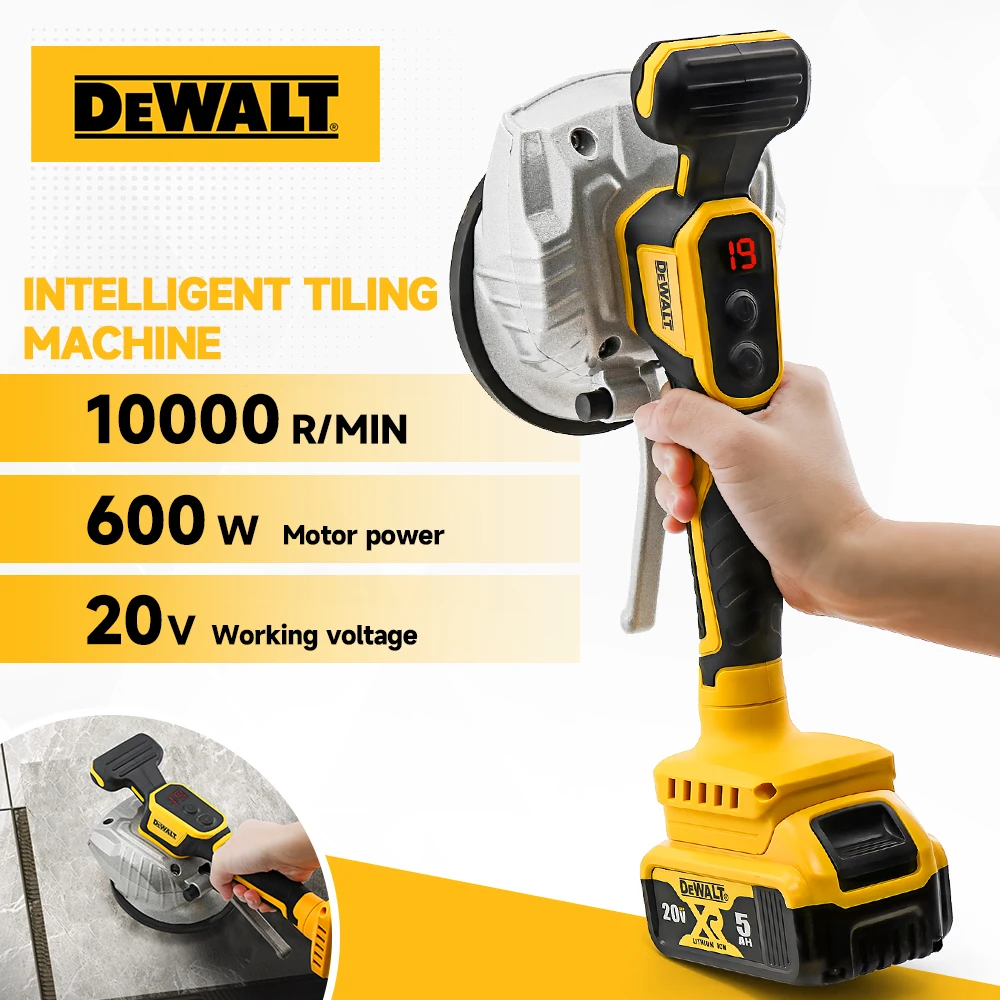 Dewalt 20V Tile Vibrating Tool Slip-proof Vibration Machine One Suction Cup Vibrator Handheld Tiling Leveling Laying 8 Speeds