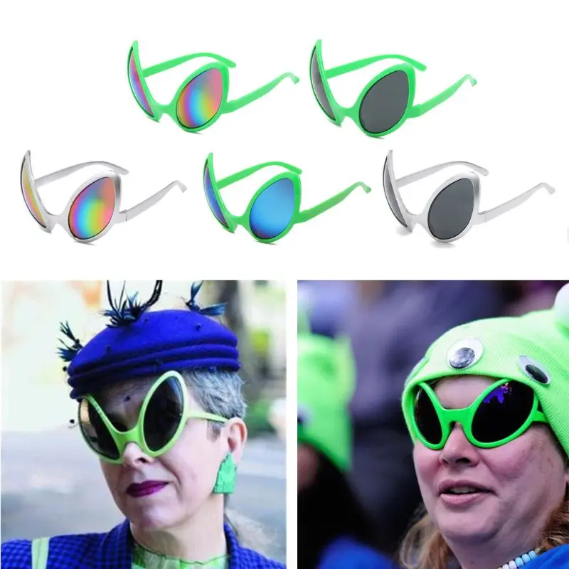 Alien glasses Sunglasses funny Props cosplay saucerman creature from