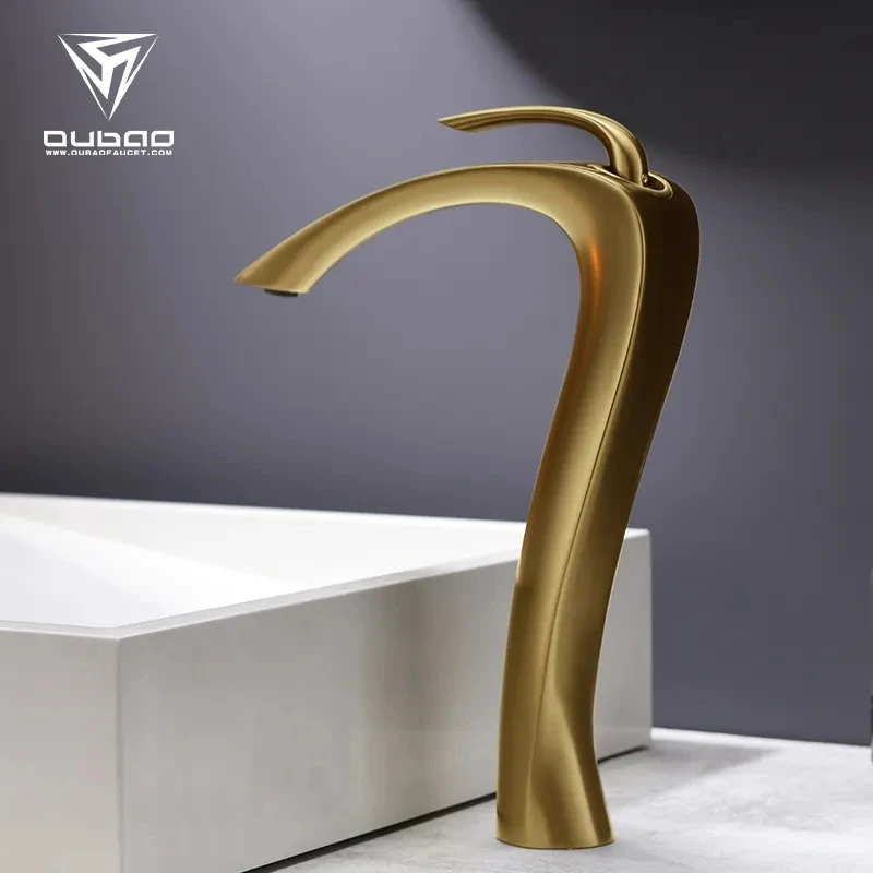 

Modern design Brass Luxury Bathroom wash basin faucet High Quality hand basin tap Hot Cold Water One hole washbowl faucet newest