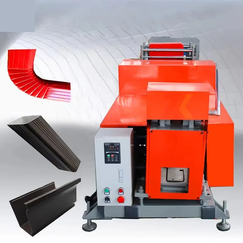 YG Customized Portable Semi-Automatic Mobile Gutter Machine Truck Seamless Roll Forming Eaves Downspout Core Motor PLC Engine 1