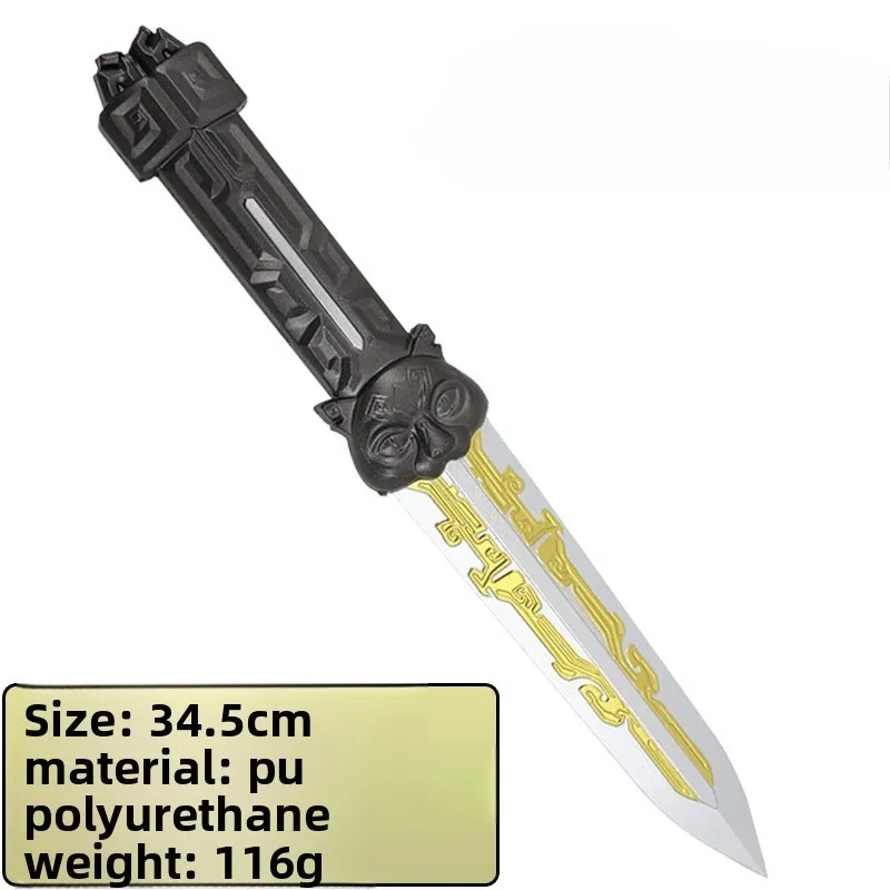 38.5m/15.16in Delta Action PU Data Flying Knife The Blade of Mercy Model Props Cosplay Game Peripherals Ornaments Boyfriend Gift