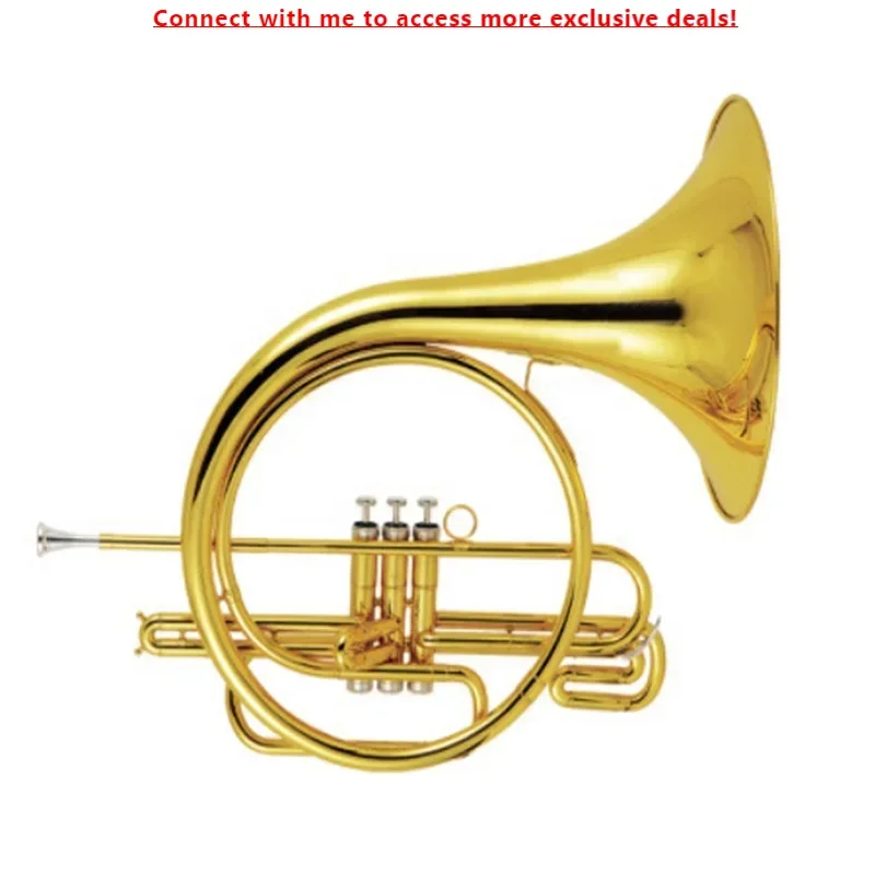 

SEASOUND Factory OEM Gold French Horn JYFH936 Cheap BB 3 Key Pistons Trumpet