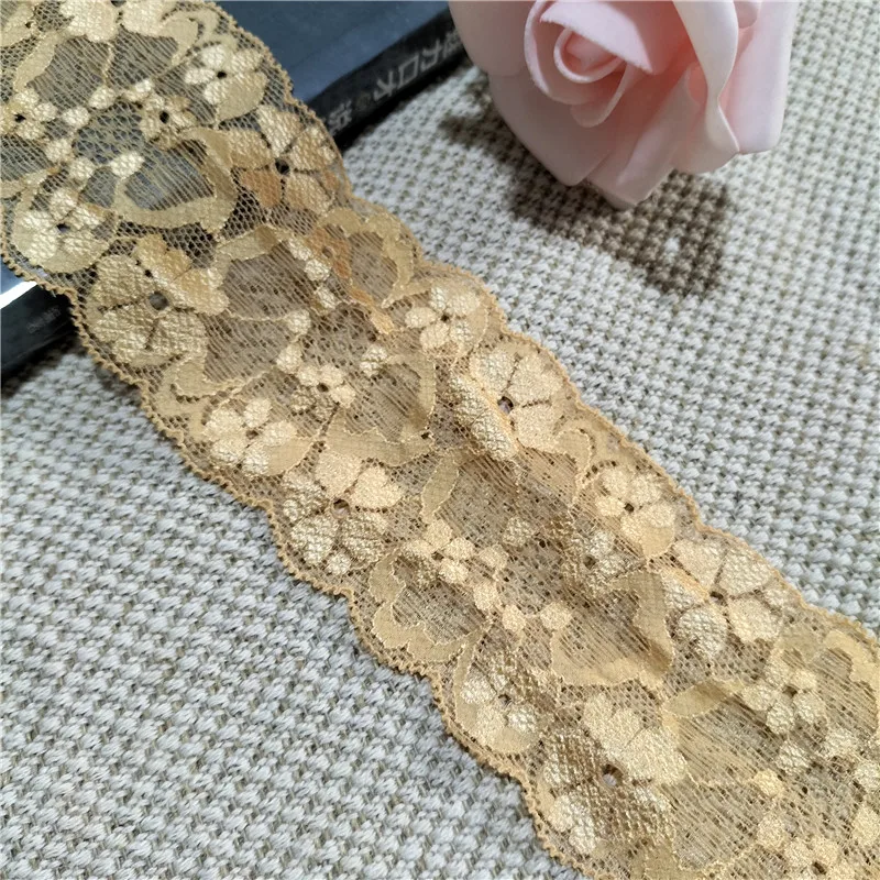 S2435 Gold Skin 6.5CM Double Teeth Edge Lace Small Lace Clothing Splicing Sewing Accessories