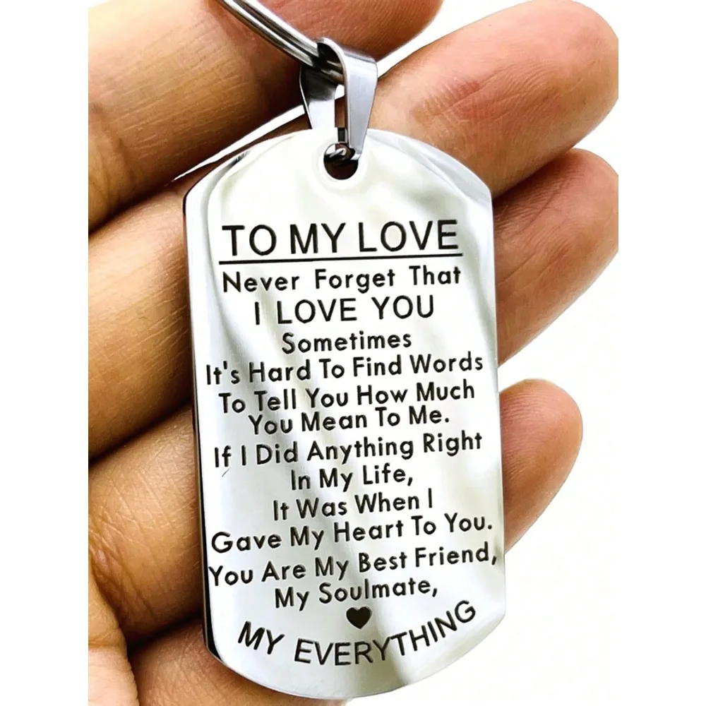 

1 "Love for Me" keychain for him/her, a delicate and romantic gift, the perfect gift for husband/wife/boyfriend/girlfriend