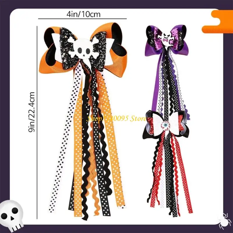 DXAE Big Ribbon Bows Hair Clips Long Tail Hair Barrettes Lovely Hair Accessories