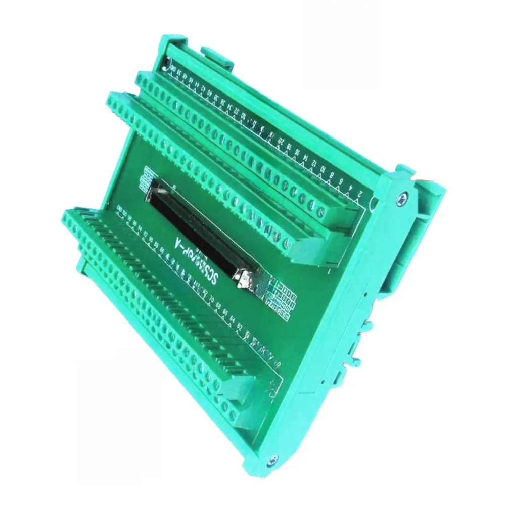 Black SCSI Terminal Block Terminal Block For Industrial Use Terminal Block Industrial Wiring Block Reliable Signal Transmission