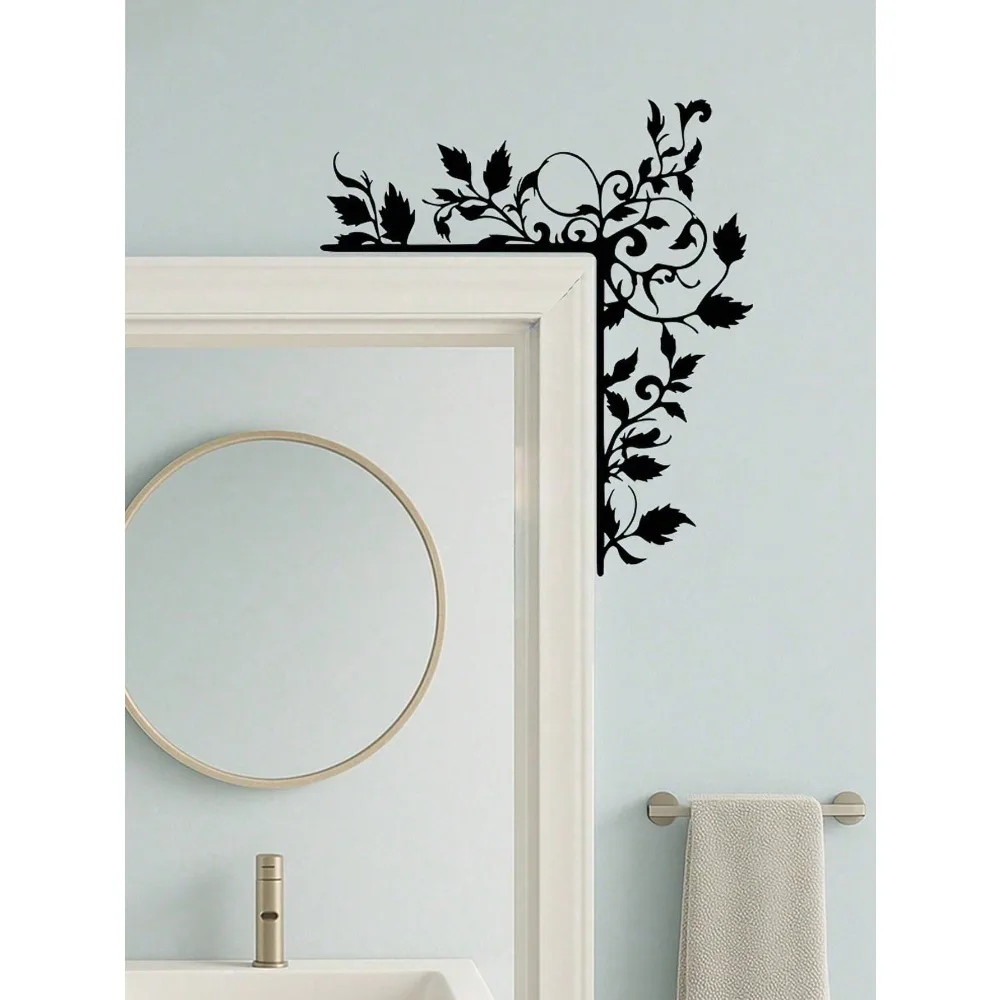 Vintage Metal Leaf Door Hanger - Rustproof Iron Wall Decor for Entryway, Bathroom, Bedroom, Christmas Gift