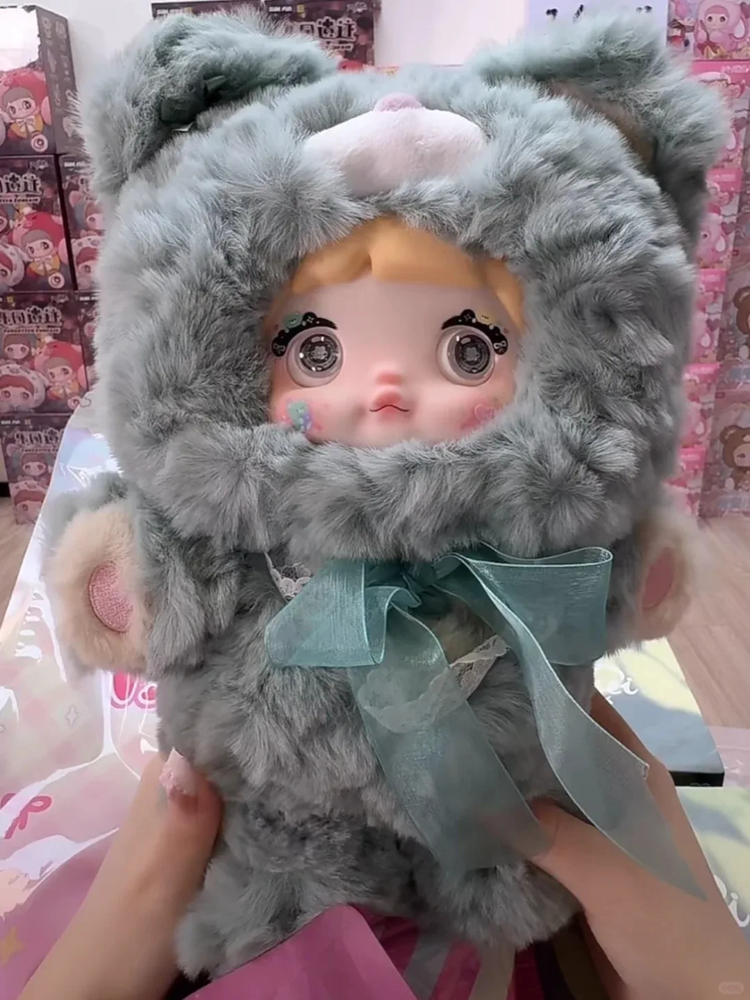 

Оригинальная виниловая слепая коробка Nommi 400% серии Goodnight Bear Nommi, коллекция плюшевых кукол, тайная коробка, игрушка для девочки, подарок на день рождения