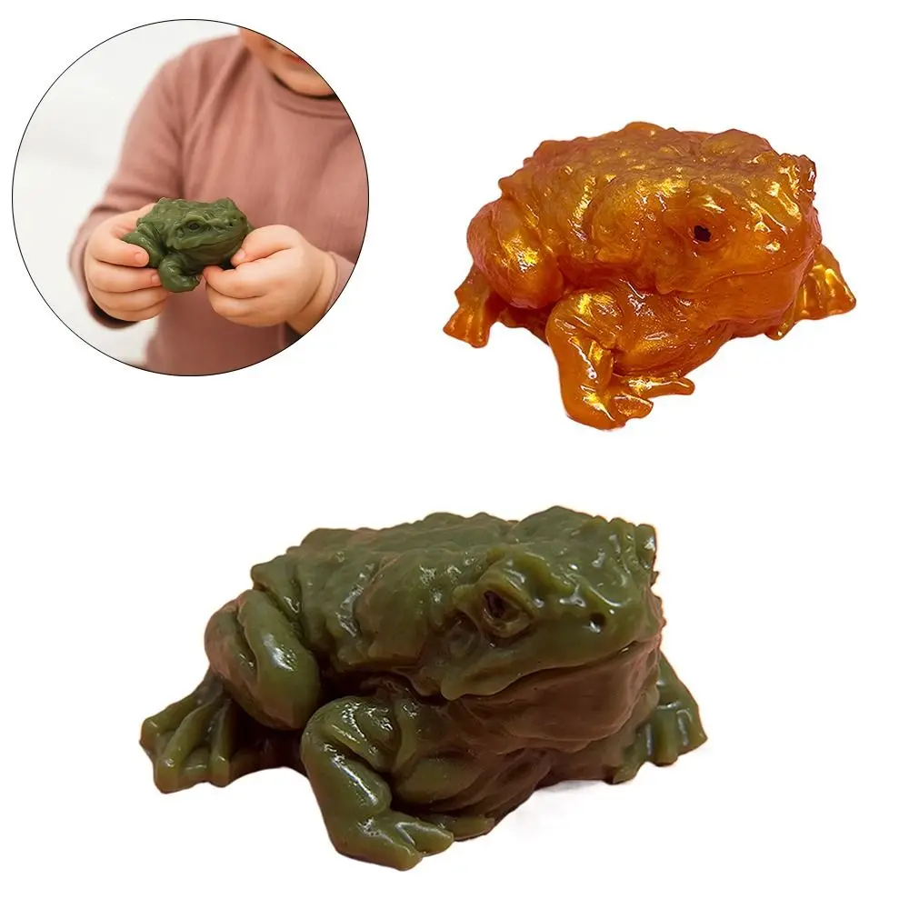 Funny Toad Frog Squeeze Stress-relief Sticky Frog SimulationToy Soft Squeeze Toy Tricky Toys