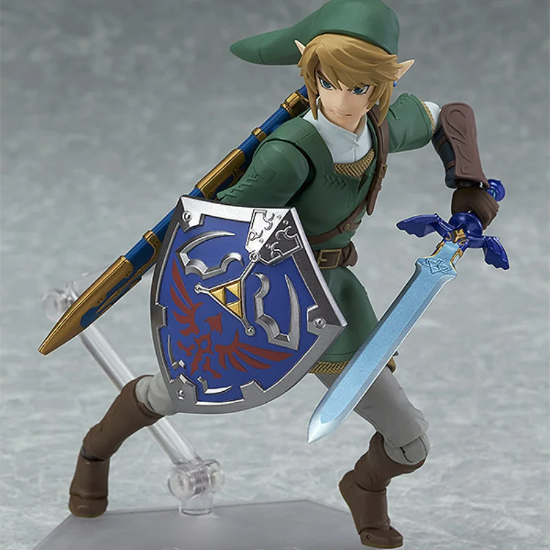 The Legend of Zelda: Twilight Princes Figma 320 Link Action Figure PVC Movable Joint Collectible Model Toys Gift 14cm Gift Box