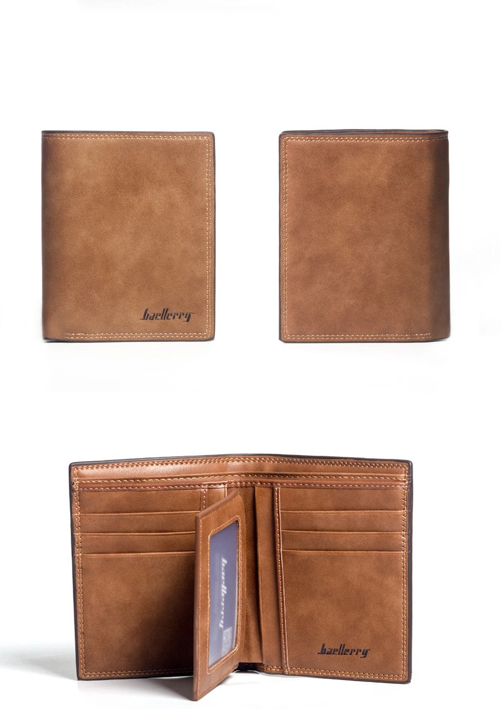 Baellerry Butterweiche, schlanke Geldbörse für Herren, minimalistischer Kartenhalter aus PU-Leder – Vordertasche, RFID-blockierender Geld-Organizer – Detail 15