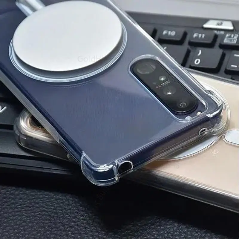 Funda For Sony Xperia 1 5 IV For Magsafe Magnetic Transparent Case For Xperia 5 IV 1 III 1 II Wireless Charging Magsafing Cover