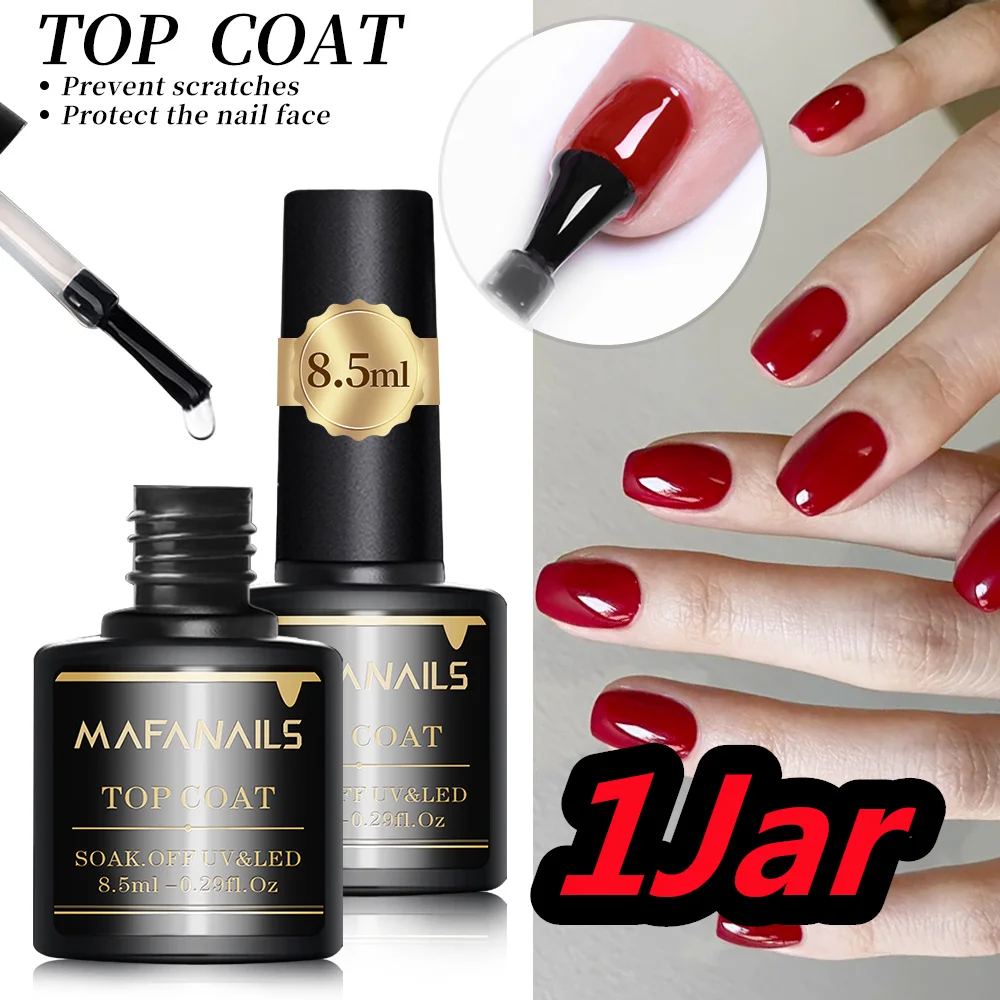 1/2/3 Uds Top, Base y capa mate Gel para decoración de uñas 8,5 ml esmalte de uñas de Gel semipermanente transparente Gel superior de manicura profesional