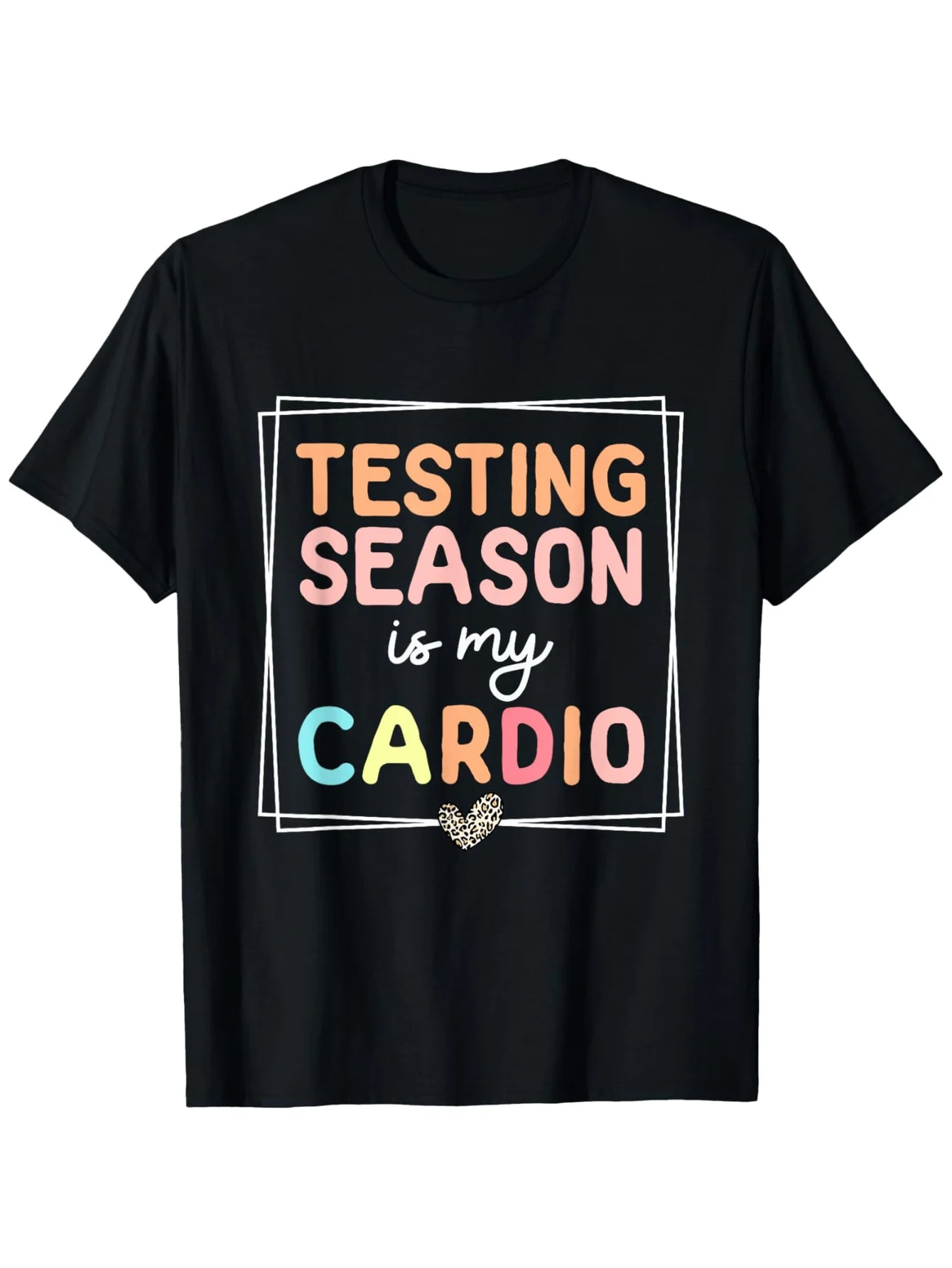 2026 Retro Groovy Teacher Test Day T-Shirt | Summer Casual and Comfortable, Fashionable Round Neck Short Sleeves, Comfortable an
