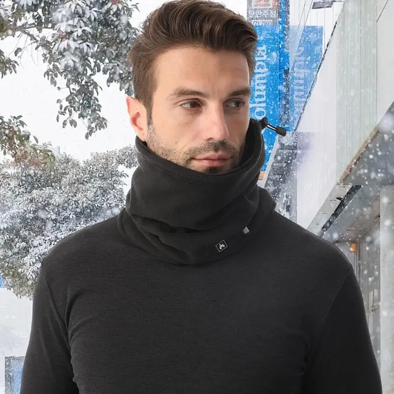 Heating Neck Scarf Velvet Type-C Warming Scarf With Heat Plug-in 360-degree Full Enclosure Heated Neck Tube Three-speed