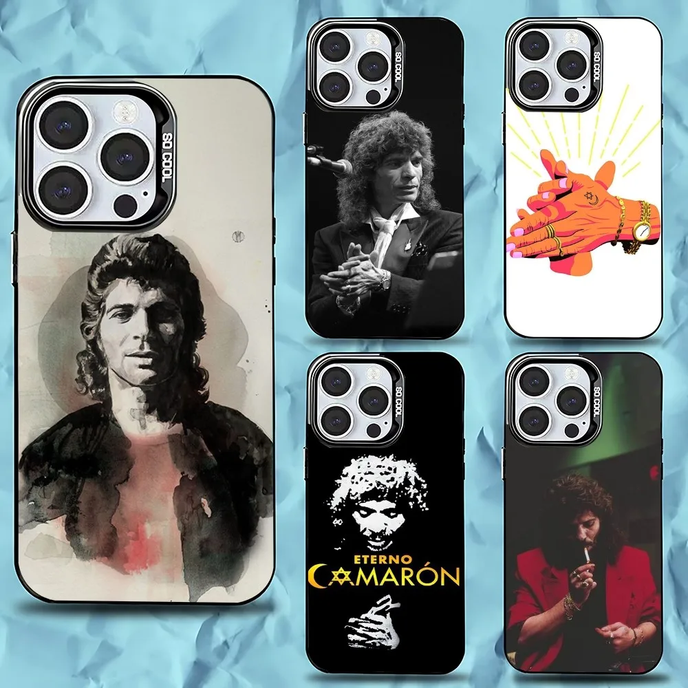 

C-Camaron De La Isla Phone Case For iPhone 16,15,14,13,12,11,Pro,Max,Plus,Mini,XS,SE Anti Fall Black Matte Hard Bumper