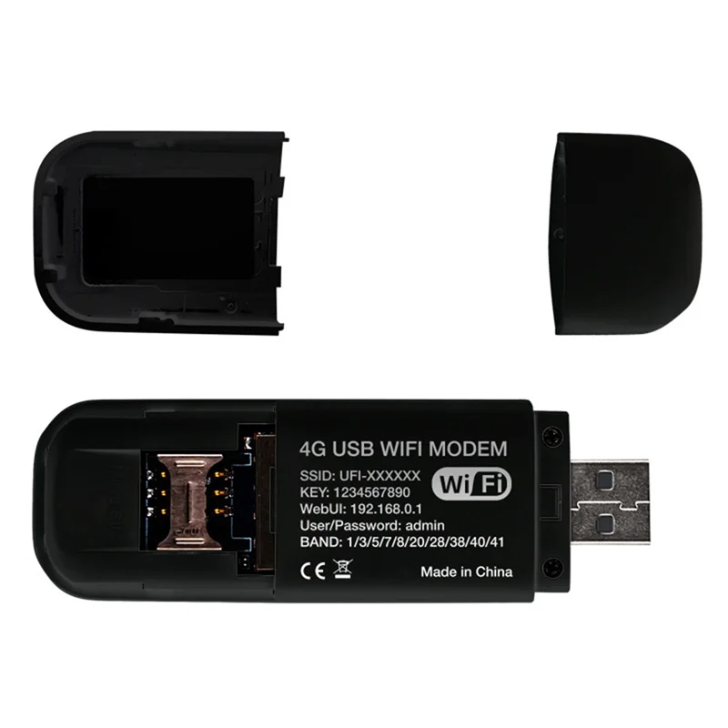 ABJG-4G USB โมเด็ม WIFI 150Mbps พร้อมซิมการ์ดสล็อต 4G LTE รถไร้สาย WiFi Router USB Dongle สนับสนุน