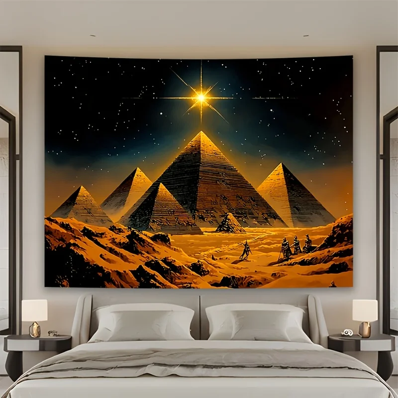 Pyramid Starry Sky Desert + 